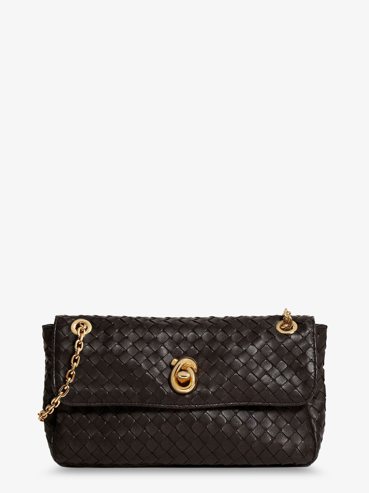 Bottega Veneta Women's Madison Leather Crossbody Bag Brown