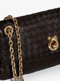 Bottega Veneta Women's Madison Leather Crossbody Bag Brown