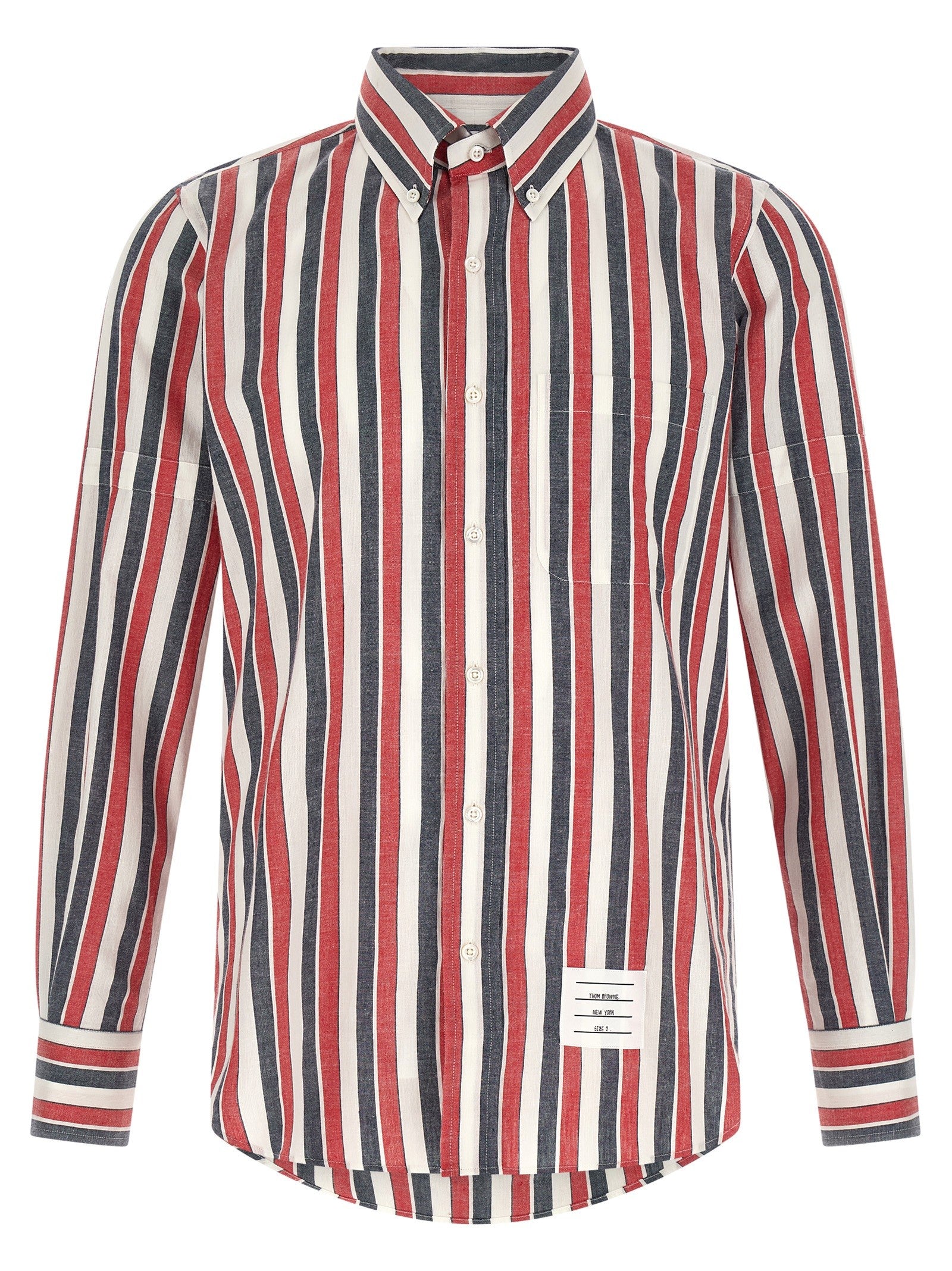 Thom Browne Madras Cotton Shirt Gold
