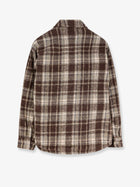 DUNST Unisex Madras Pattern Flannel Jacket Brown, view 2