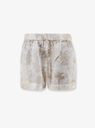 Mc2 Saint Barth Women's Maeve Ramie Shorts Blue