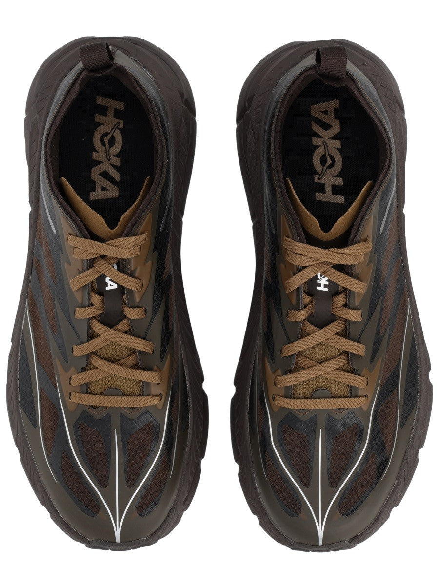 Hoka Unisex Mafate Speed Lite Sneaker Brown