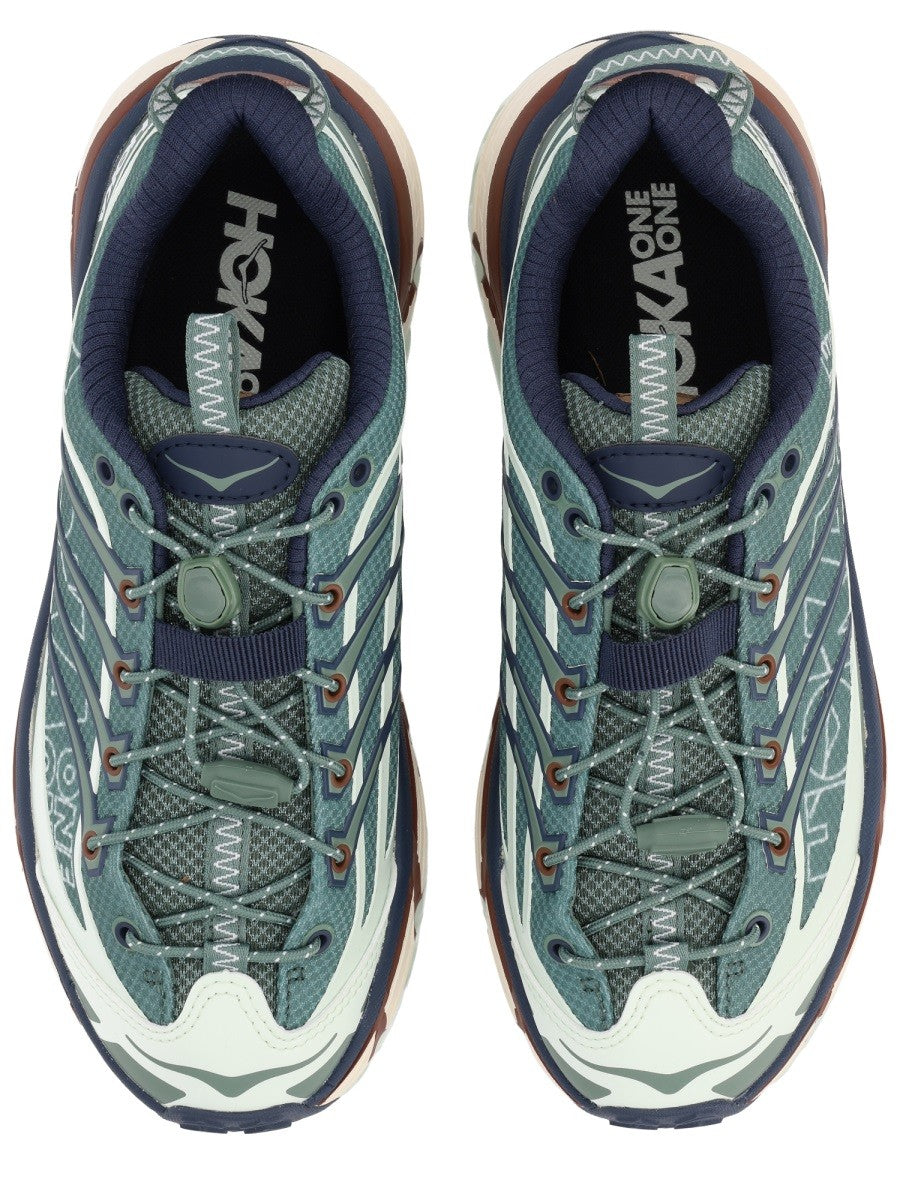 Hoka Unisex Mafate THREE2 Wordmark Sneaker Green