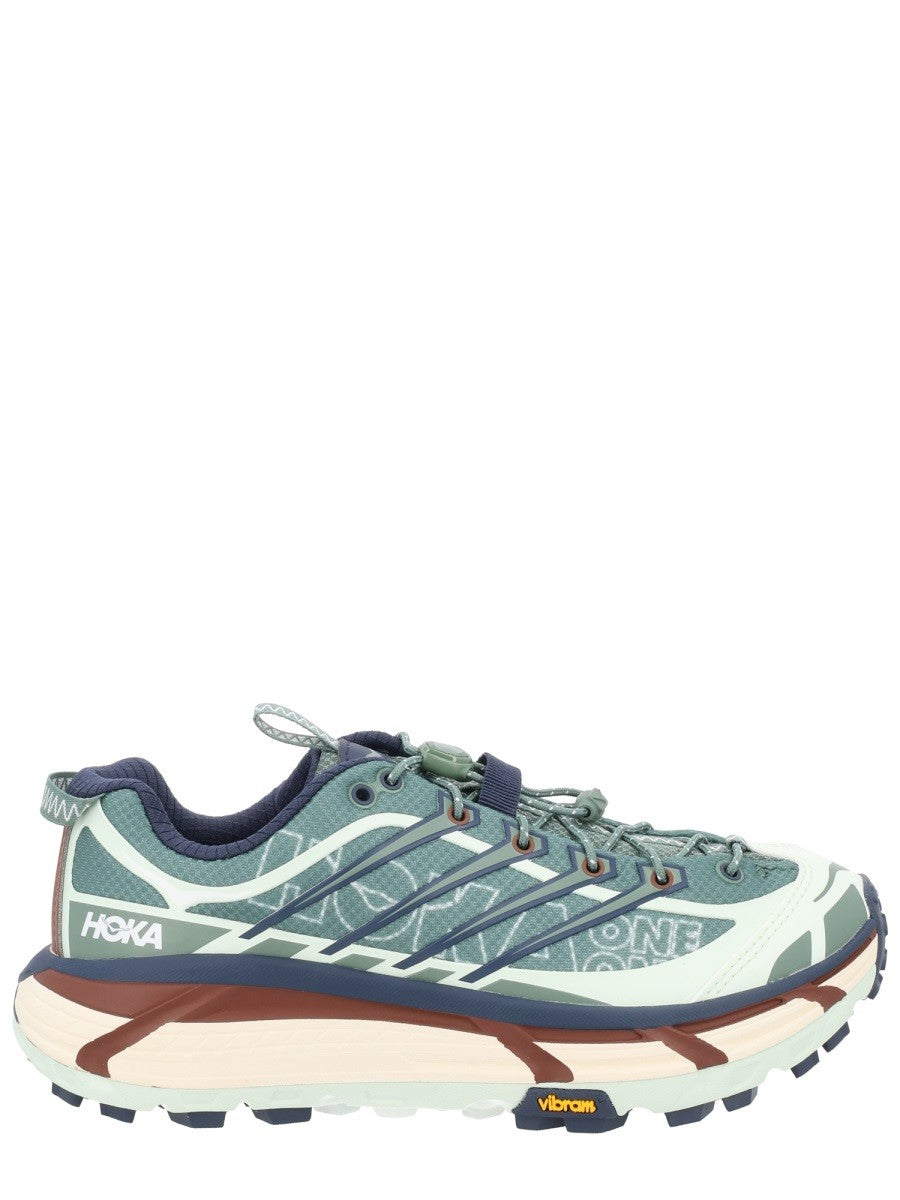 Hoka Unisex Mafate THREE2 Wordmark Sneaker Green