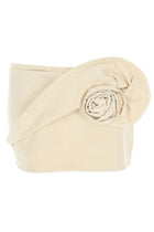 Magda Butrym Women's Denim Miniskirt Beige