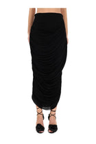 Magda Butrym Women's Draped Midi Skirt Black
