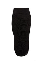 Magda Butrym Women's Draped Midi Skirt Black, view 4