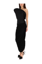 Magda Butrym Women's Draped Midi Skirt Black, view 2