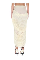 Magda Butrym Women's Draped Midi Skirt White, view 4
