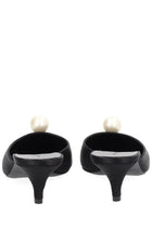 Magda Butrym Women's Silk Mule with Perla Black, view 4