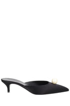 Magda Butrym Women's Silk Mule with Perla Black