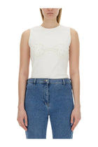 Magda Butrym Women's Shirt Crochet Bra White