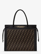 Fendi Women's Magic Shopper Bag in FF Fabric Brown
