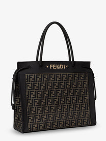 Fendi Women's Magic Shopper Bag in FF Fabric Brown, view 3