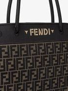 Fendi Women's Magic Shopper Bag in FF Fabric Brown, view 5