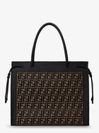Fendi Women's Magic Shopper Bag in FF Fabric Brown, view 2