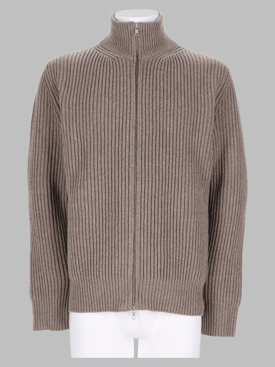 MM6 Maison Margiela Men's Maglia Costine Con Zip Grey