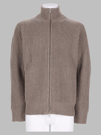 MM6 Maison Margiela Men's Maglia Costine Con Zip Grey