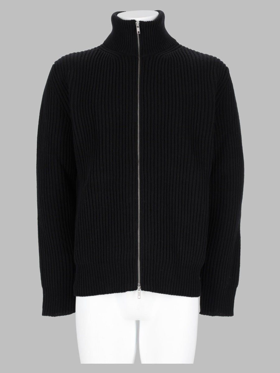 MM6 Maison Margiela Men's Maglia Costine Con Zip Black