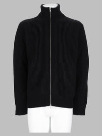 MM6 Maison Margiela Men's Maglia Costine Con Zip Black