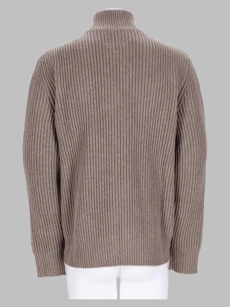 MM6 Maison Margiela Men's Maglia Costine Con Zip Grey
