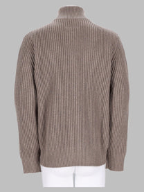 MM6 Maison Margiela Men's Maglia Costine Con Zip Grey
