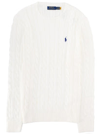Polo Ralph Lauren Men's Maglia Trecce Con White