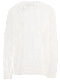 Polo Ralph Lauren Men's Maglia Trecce Con White