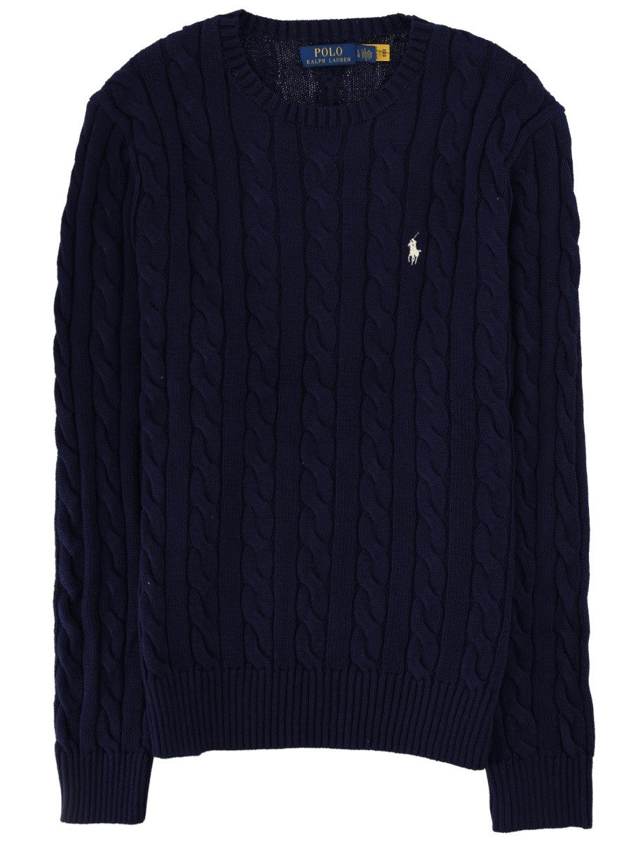 Polo Ralph Lauren Men's Maglia Trecce Con Blue