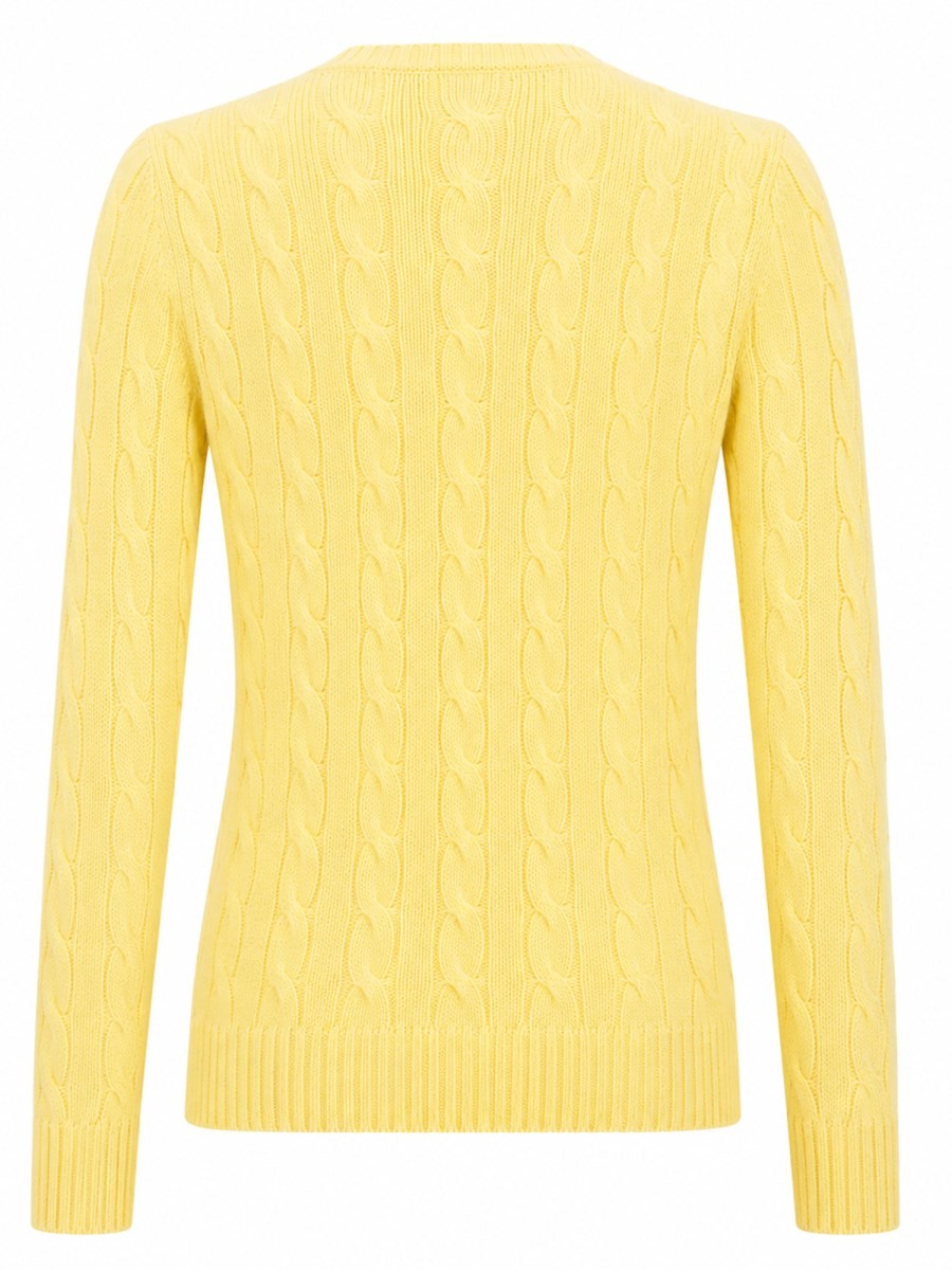 Polo Ralph Lauren Women's Maglia Trecce Yellow