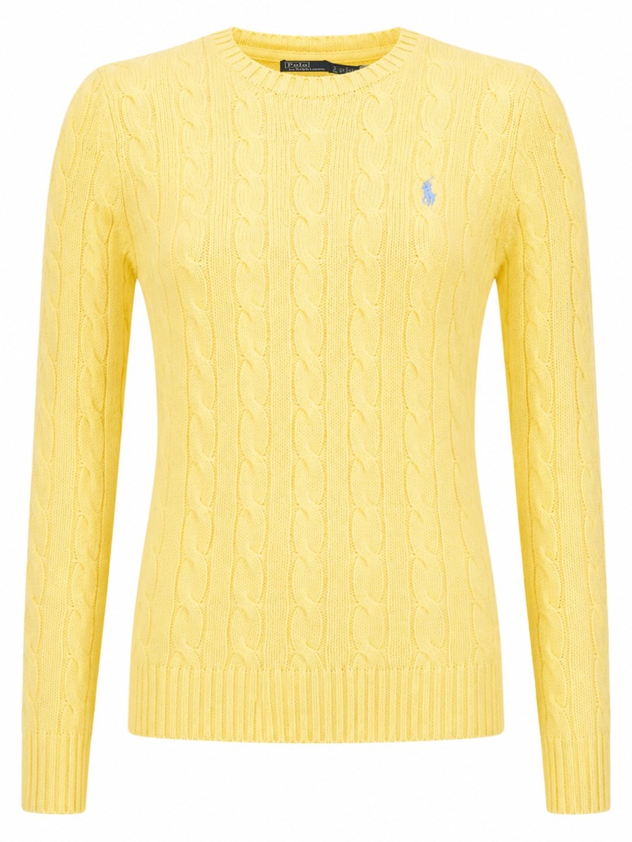 Polo Ralph Lauren Women's Maglia Trecce Yellow