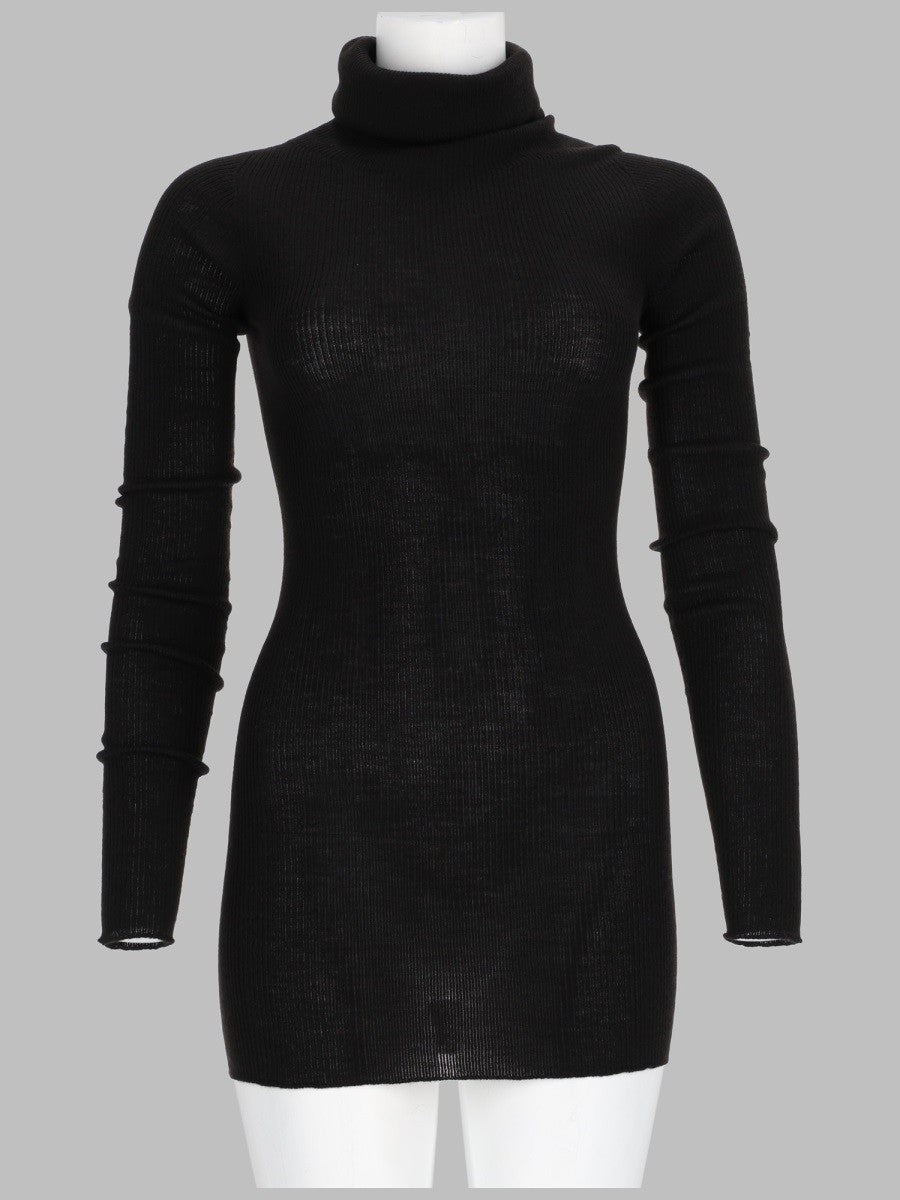 Rick Owens Women's Maglia Tubino in Lana Black