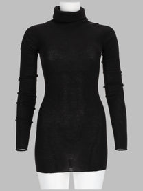 Rick Owens Women's Maglia Tubino in Lana Black