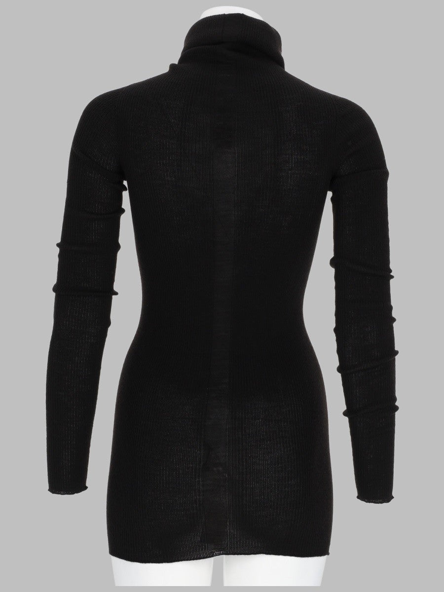 Rick Owens Women's Maglia Tubino in Lana Black
