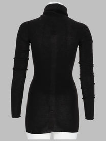 Rick Owens Women's Maglia Tubino in Lana Black