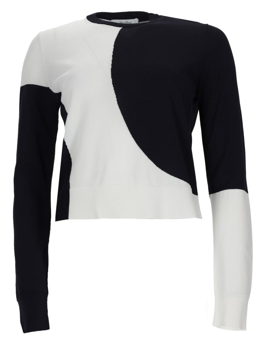 Max Mara Women's Viscose Crêpe Aderente Sweater Multicolor
