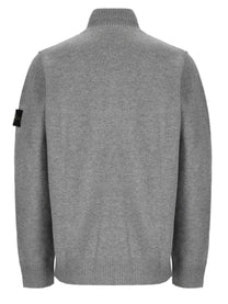 Stone Island Men's Maglia Con Bottoni Patch Grey