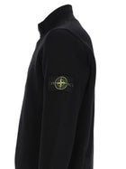Stone Island Men's Sweater with Buttons Patch Black, view 3