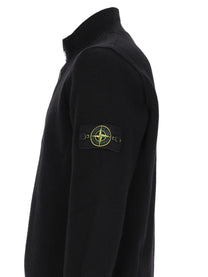 Stone Island Men's Maglia Con Bottoni Patch Black