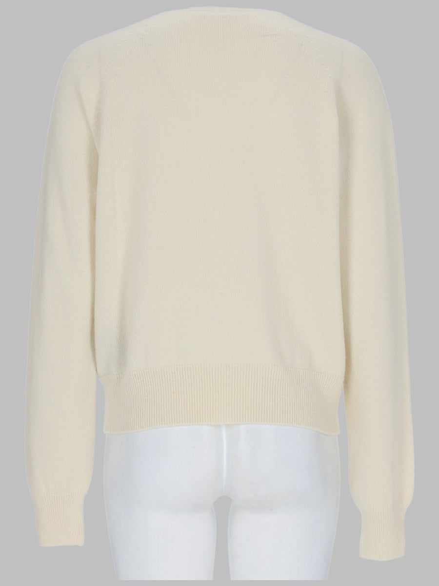 Balmain Women's Maglia Con Bottoni Gioiello Beige