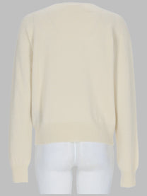 Balmain Women's Maglia Con Bottoni Gioiello White