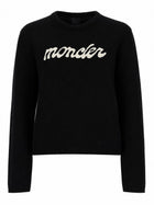 Moncler Women's Sweater with Contrasto Black