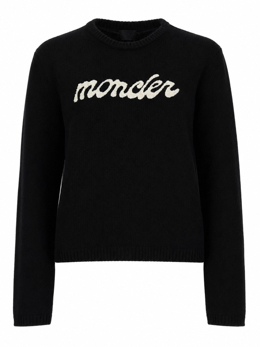Moncler Women's Maglia Con Contrasto Black