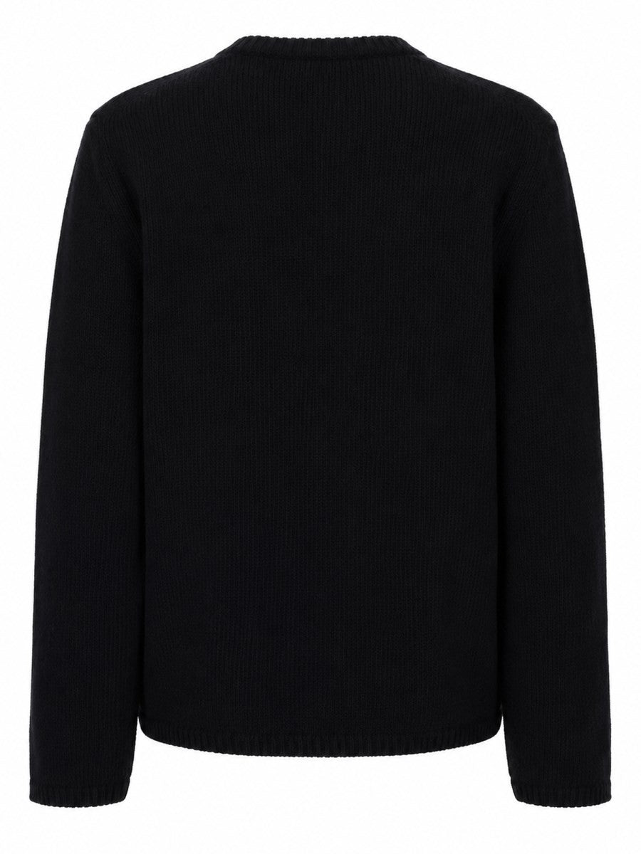 Moncler Women's Maglia Con Contrasto Black
