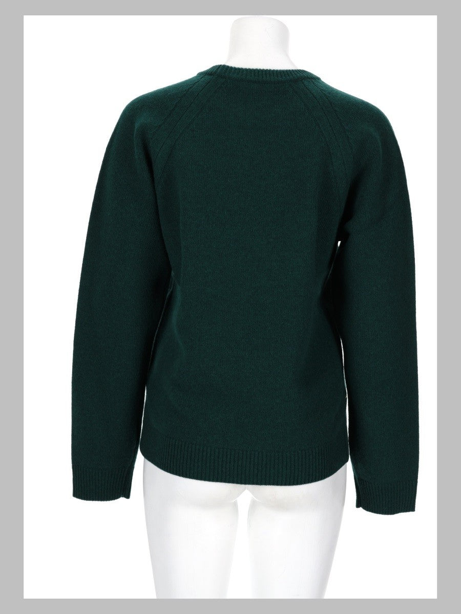 JW Anderson Women's Maglia Con Ricamato Green