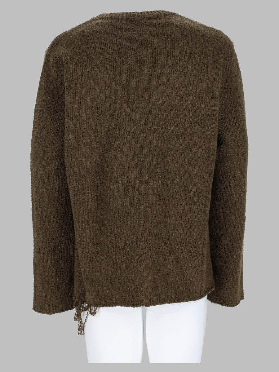 MM6 Maison Margiela Men's Maglia Con Brown