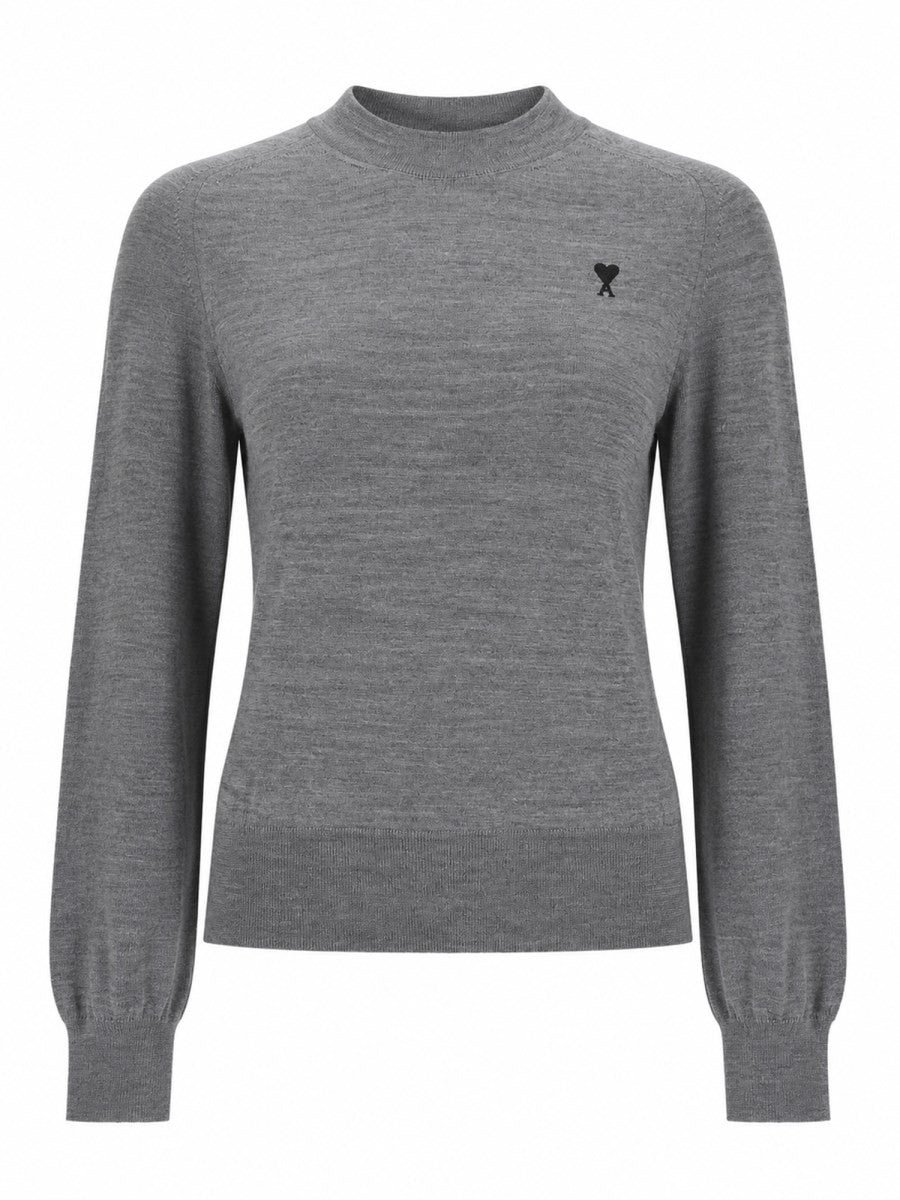 Ami Paris Women's Maglia Con Grey