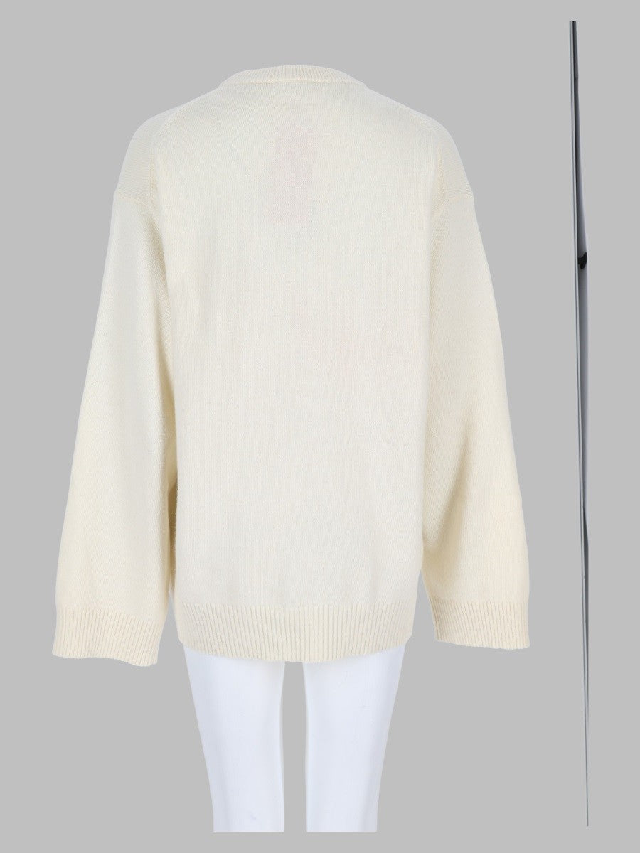 Ganni Women's Maglia Con White