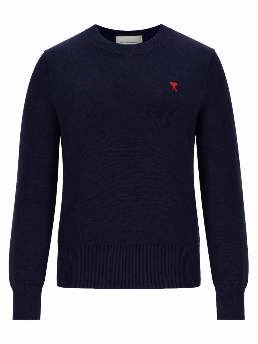 Ami Paris Women's Maglia Con Blue