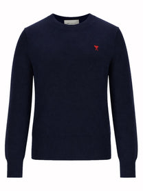 Ami Paris Women's Maglia Con Blue
